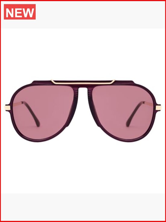 Retro Oversized 70s 90s Aviator Sunglasses Trendy Vintage Square UV400 main image 6